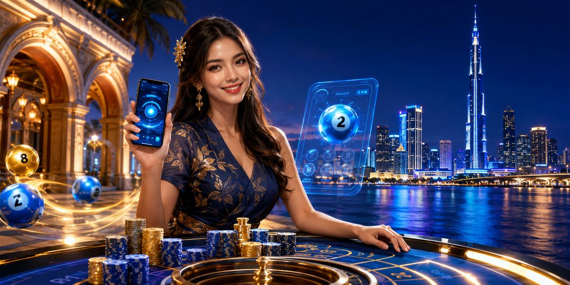 A Kuala Lumpur player enjoying online entertainment on webview2 against the backdrop of the city's modern skyline