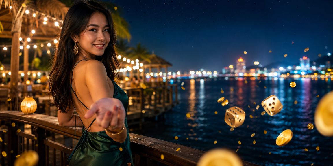 Pemain seronok bermain permainan dadu di webview2